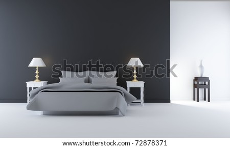 Living Room Setting - simple bedroom scene
