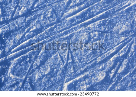 Ice texture with tracks from skates