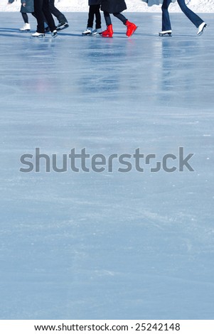 skaters on ice