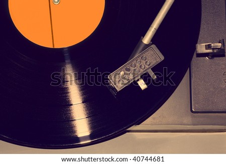 Retro vinyl player