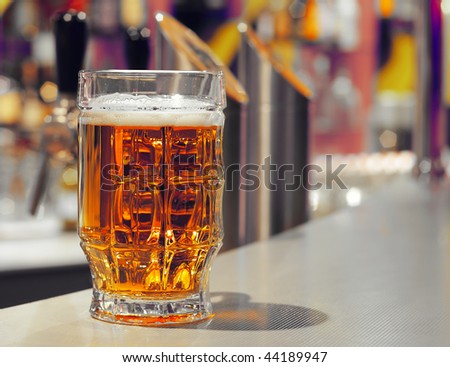 Beer in night club