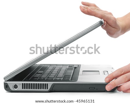 Opening Laptop