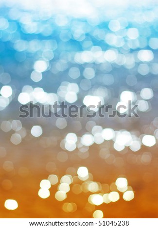 White spots on blue and yellow background