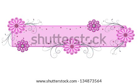 Frilly and girly graphic/illustration banner