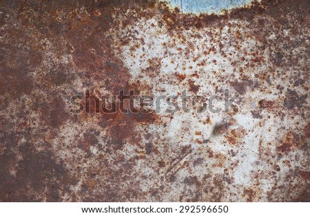 Old rusty sheet metal surface