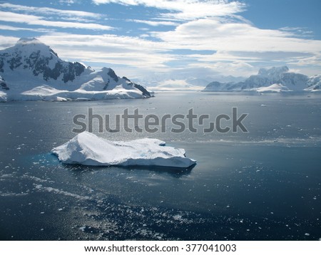 Nice view on Paradise Bay, Antarctica