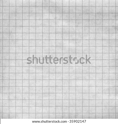 Blank sheet of a paper with a grey grid