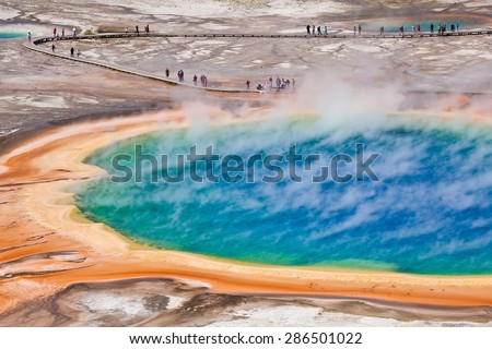 Thermal pool in Yellowstone national park - USA
