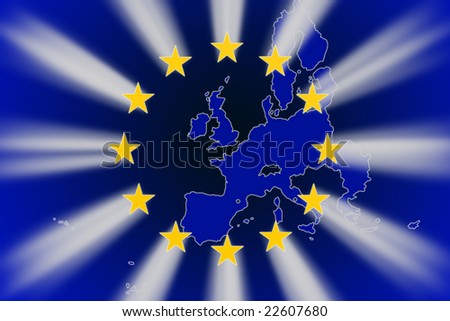 european union map. stock photo : european union