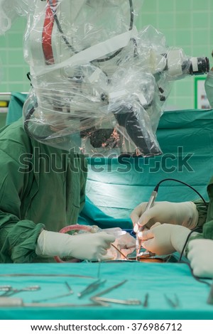 Micro surgery of back surgery