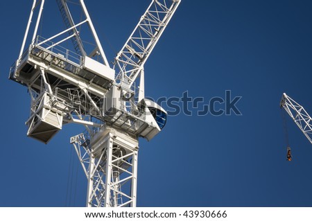 Construction Crane. Construction crane with copy space in London.