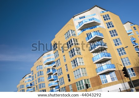 Modern apartments building.