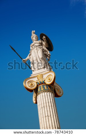 athena goddess statue