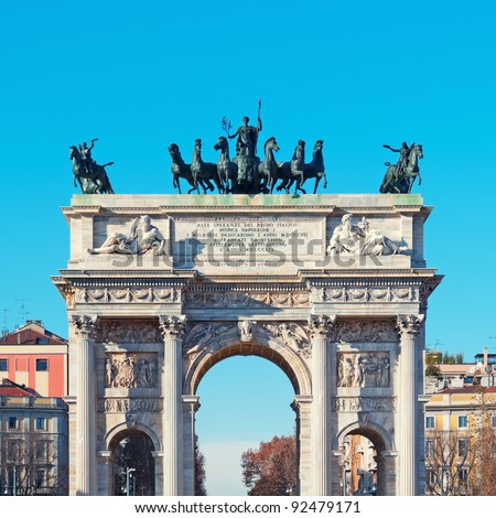 Arch of Peace /Arco della Pace/ in Milan.