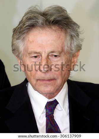 KRAKOW, POLAND - FEBRUARY 25, 2015 : Polish film director Roman Polanski in court in Cracow after hearing on a request for his extradition to the USA. Cracow, Poland