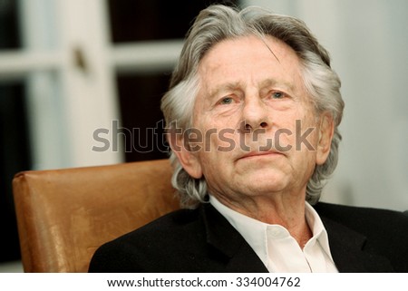 KRAKOW, POLAND - OCTOBER 30, 2015 : Polish film director Roman Polanski in court in Cracow after hearing on a request for his extradition to the USA. Cracow, Poland