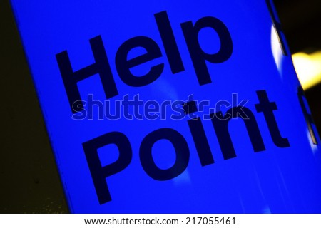 help point station sign