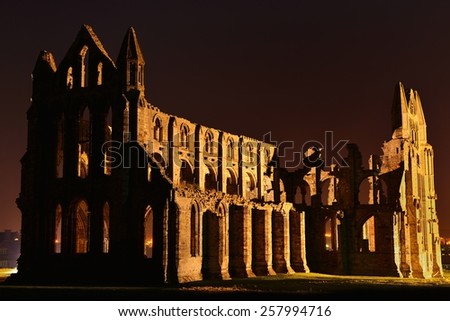the ruins of Whitby Abbey that inspired Bram Stoker to his masterpiece \