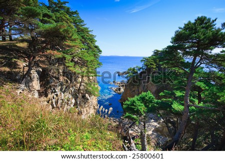 Japan sea coastline 4
