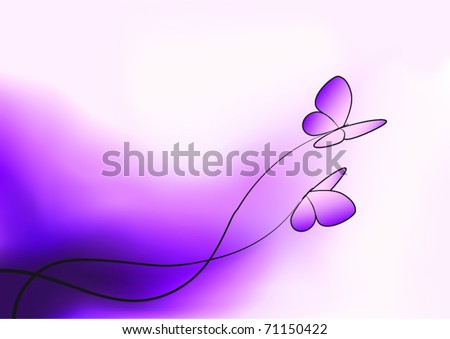 wallpaper purple butterfly. on a purple background