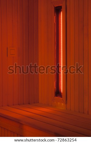 A infrared sauna cabin, for musscle pain threatment