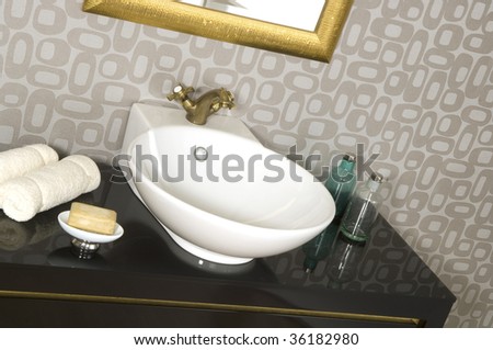 Sink tap and basin
