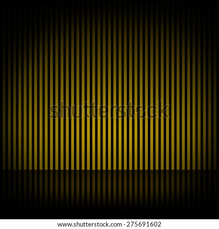 Black background with vertical stripes effect yellow