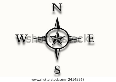 North, South, East, And West Directions Stock Photo 24145369 : Shutterstock