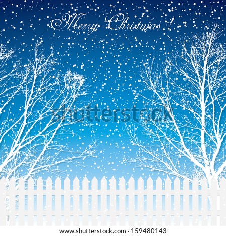 Winter background vector Winter background vector