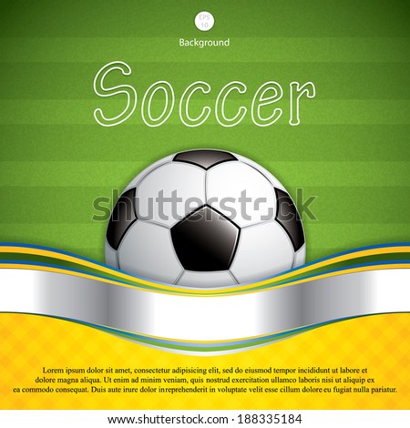 Soccer ball brochure.Vector Soccer ball brochure.Vector