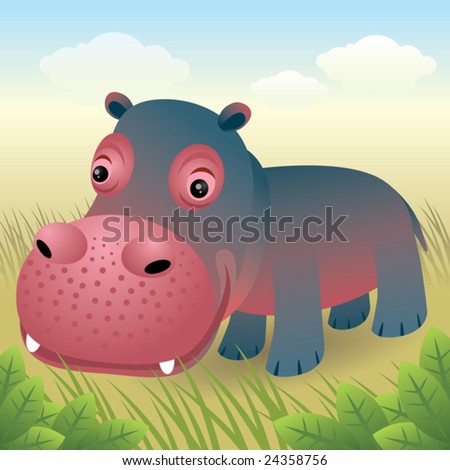 Baby Animal collection: Hippo\\
\\
More baby animals in my portfolio.