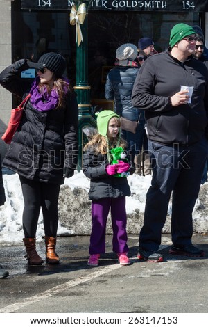 Stamford, USA - March 7, 2015: The individuals are some of the many people participating in the annual \