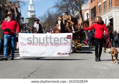Greenwich, CT, USA - March 22, 2015: The individuals are some of the many participants in the  \