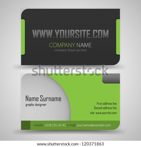 Vector Abstract Creative Business Cards (Set Template)