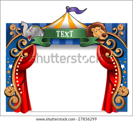 Vector Logos Free on Circus Border Stock Vector 27836299   Shutterstock