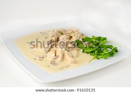 Chicken breast with italian white sauce