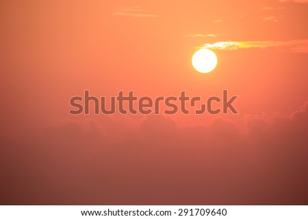 Photo of the  sunset, evening glow at Ceylon, Sri Lanka