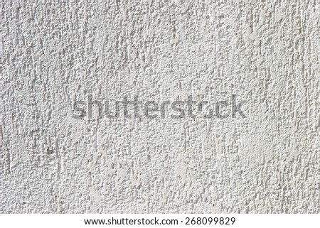 White facade texture, rough stucco closeup