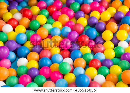 colorful plastic balls for kid activity