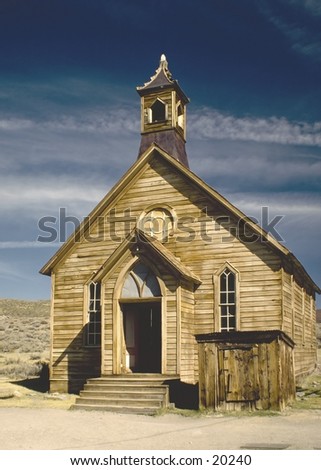 Bodie ghost town church