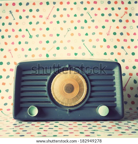 Blue Retro Radio