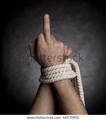 Photo of hands with a rope