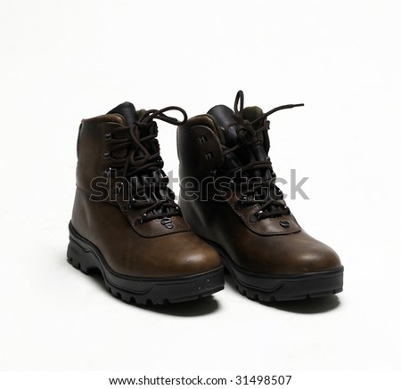 Work boot isolated on a white background