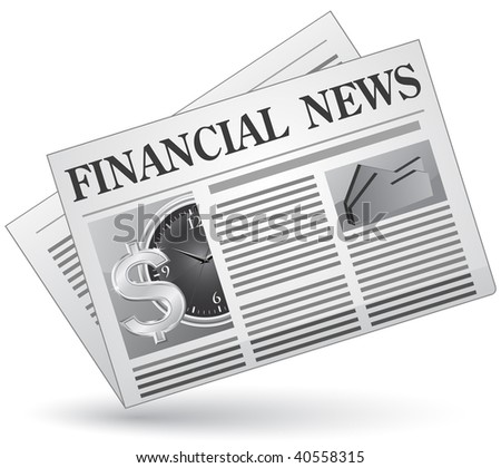 news icon image. of financial news icon.