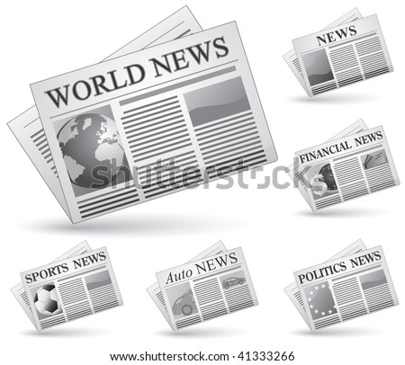 news icon vector. stock vector : Newspaper icon