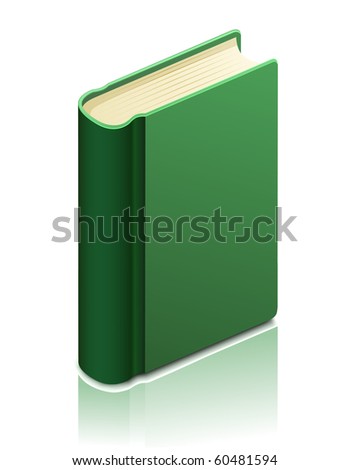 GREEN BOOK With Reflection Stock Vector 60481594 : Shutterstock