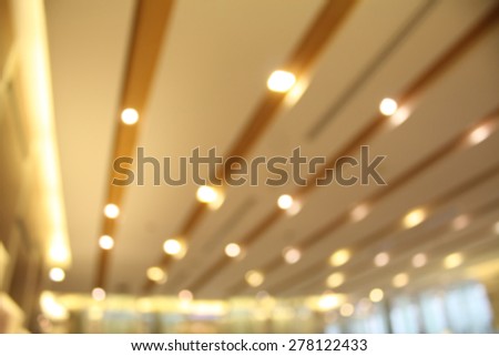 abstract blurred restaurant background with bokeh light