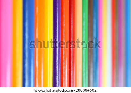 abstract color pencil background shallow depth of field