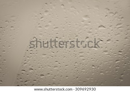 abstract natural rain water drops on glass