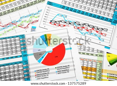 Business Sales Report with Diagrams, Charts and Statistics